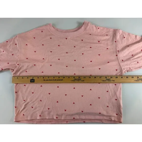 Z Supply Happy Heart Long Sleeve Top and Shorts Loungewear Set Women's S Small - Picture 8 of 12